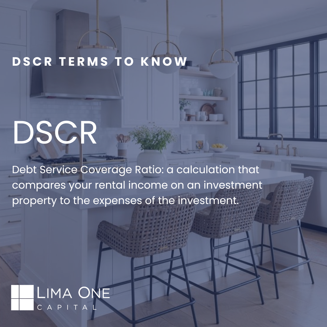 Infographic: DSCR Terms to Know – DSCR – Debt Service Coverage Ratio Definition from Lima One Capital 
