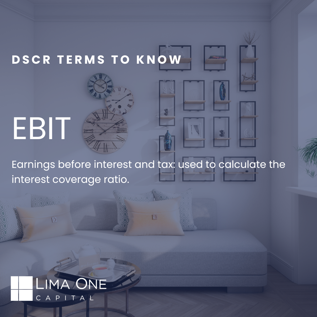 Infographic: DSCR Terms to Know – EBIT- Earnings before interest and tax definition