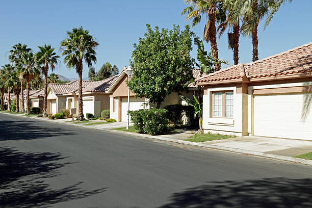 Upscale homes in a Palm Springs area golf community.