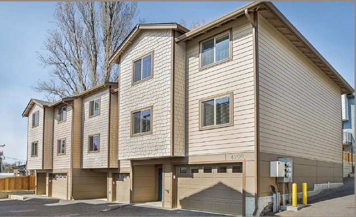 Townhome in Seattle, Washington included in a rental property portfolio, financed by Lima One’s portfolio bridge loan