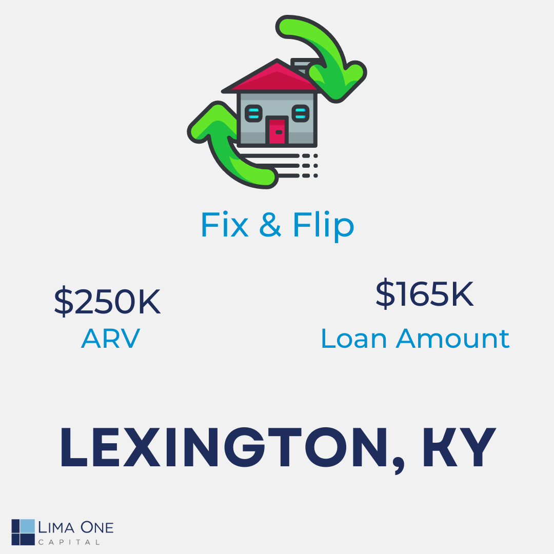 fix and flip loan data for a home in lexington kentucky