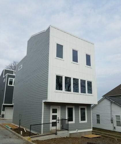 Exterior view of a home in Nashville, Tennessee, financed by Lima One’s new construction loan