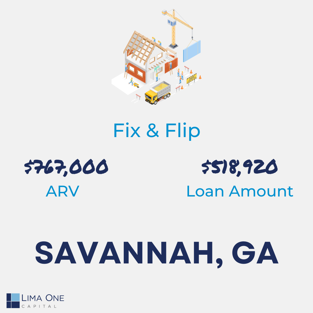 Savannah - Fix & Flip Charleston South Carolina real estate investment case study