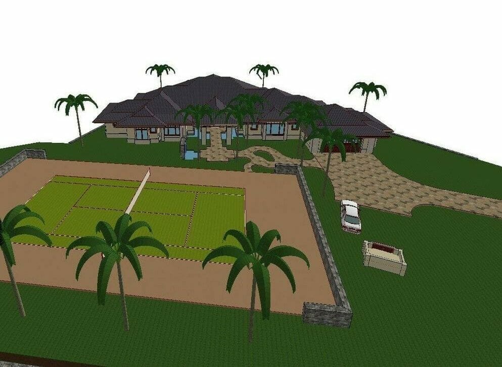 Rendering of new construction build in Lahaina, HI