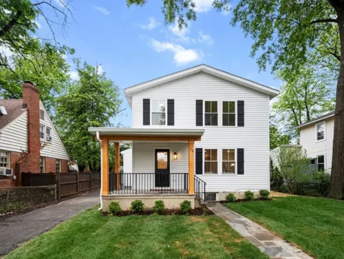 Exterior image of rental home in Alexandria, Virginia.