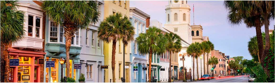 rainbow row in charleston sc