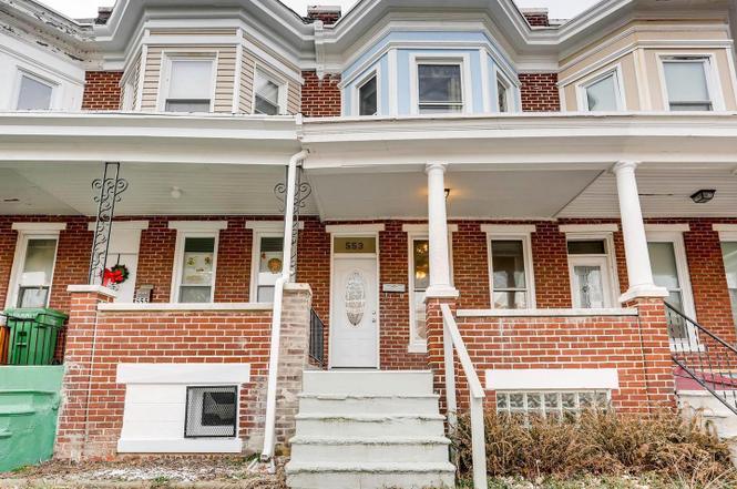 2 story brick home in Baltimore Maryland, funded by Lima One Capital’s rental portfolio loan program