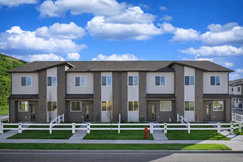 Four townhome new construction build in Grand Junction, Colorado.