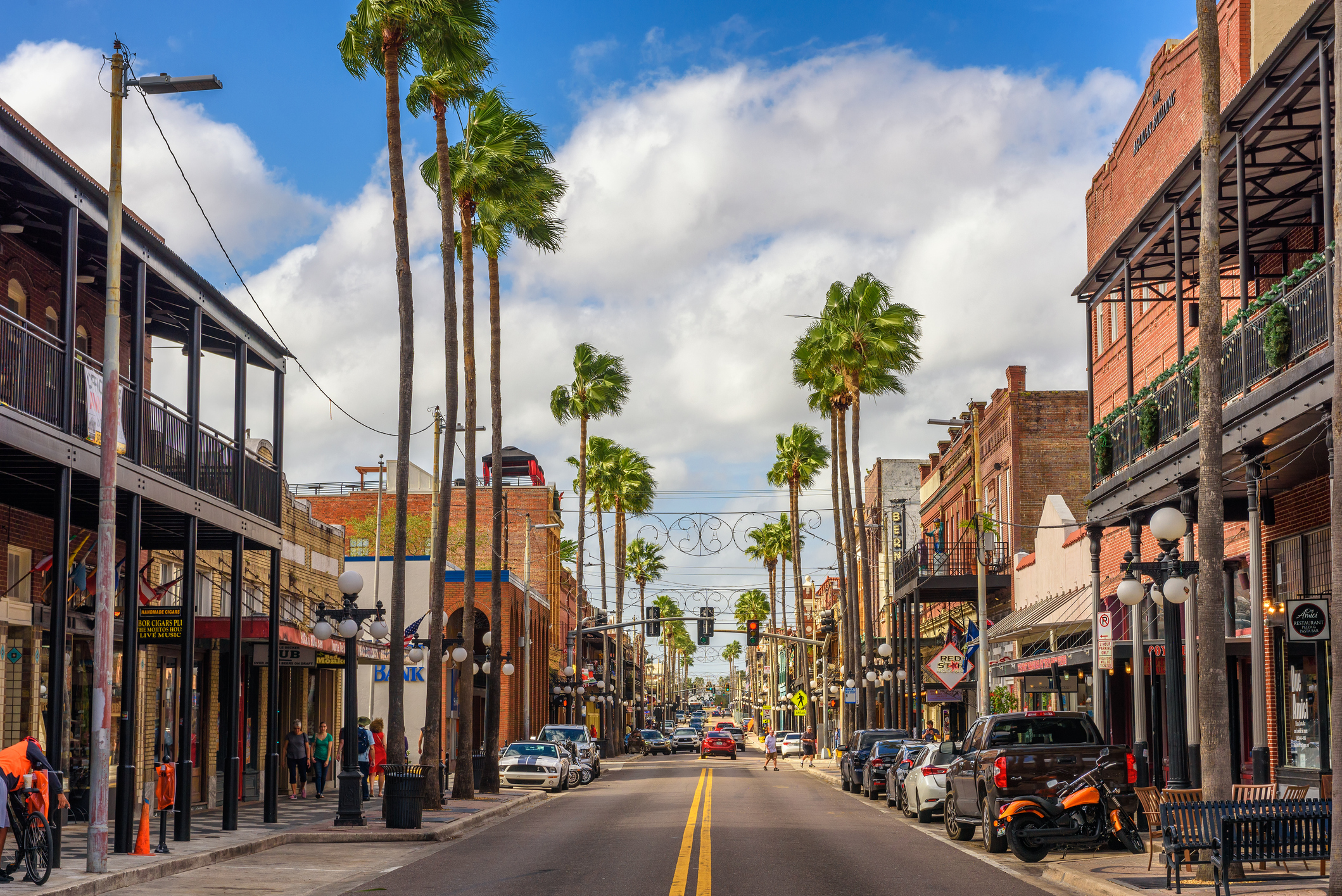 7th Avenue in the Historic Ybor City in Tampa Bay, Florida