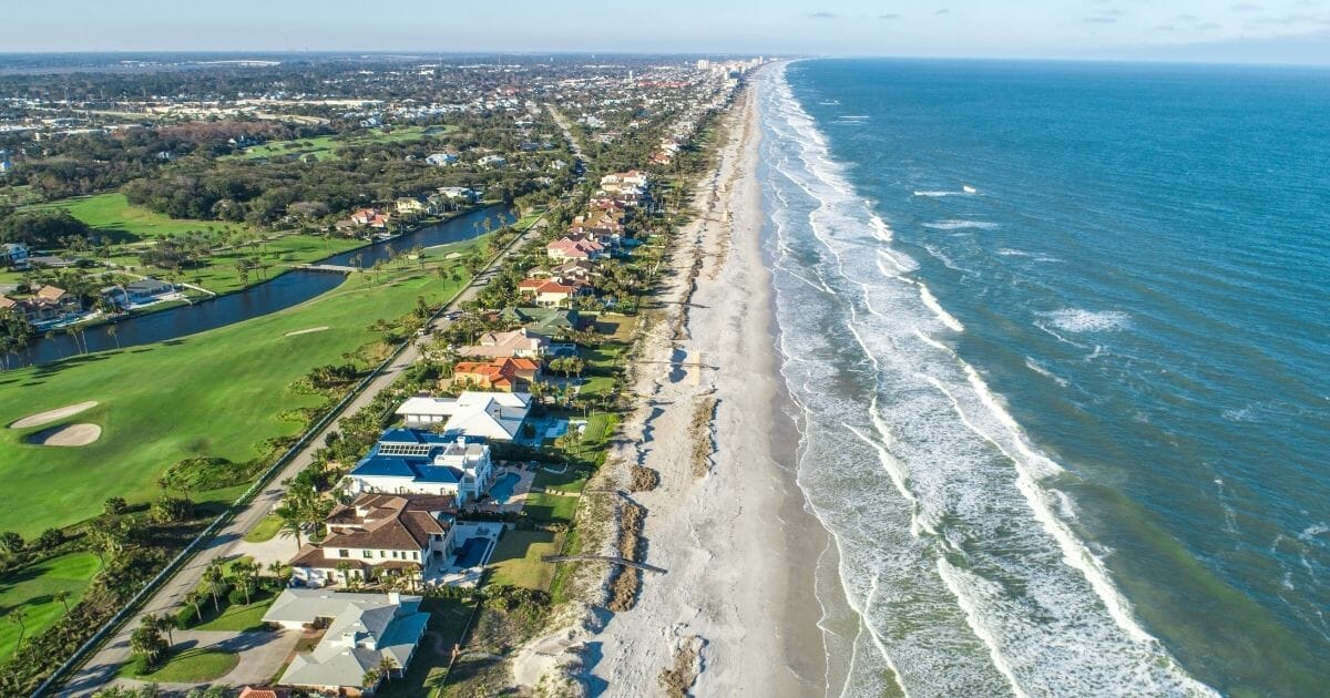 The beach of Jacksonville, FL