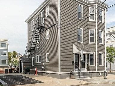 Multifamily property in Cambridge Massachusetts financed by an interest-only bridge loan from Lima One Capital 